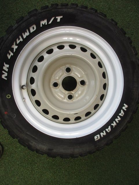 中古】 送料込み スチールホイール ホワイトレター 165/65R14
