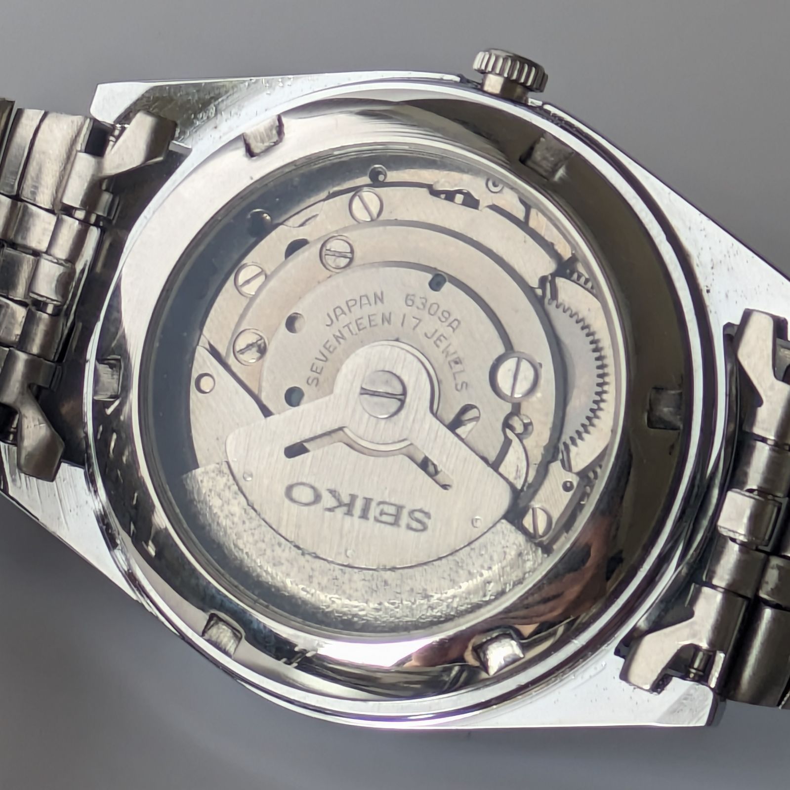 稼働品 SEIKO セイコー5 自動巻き ヴィンテージ グリーンダイヤル