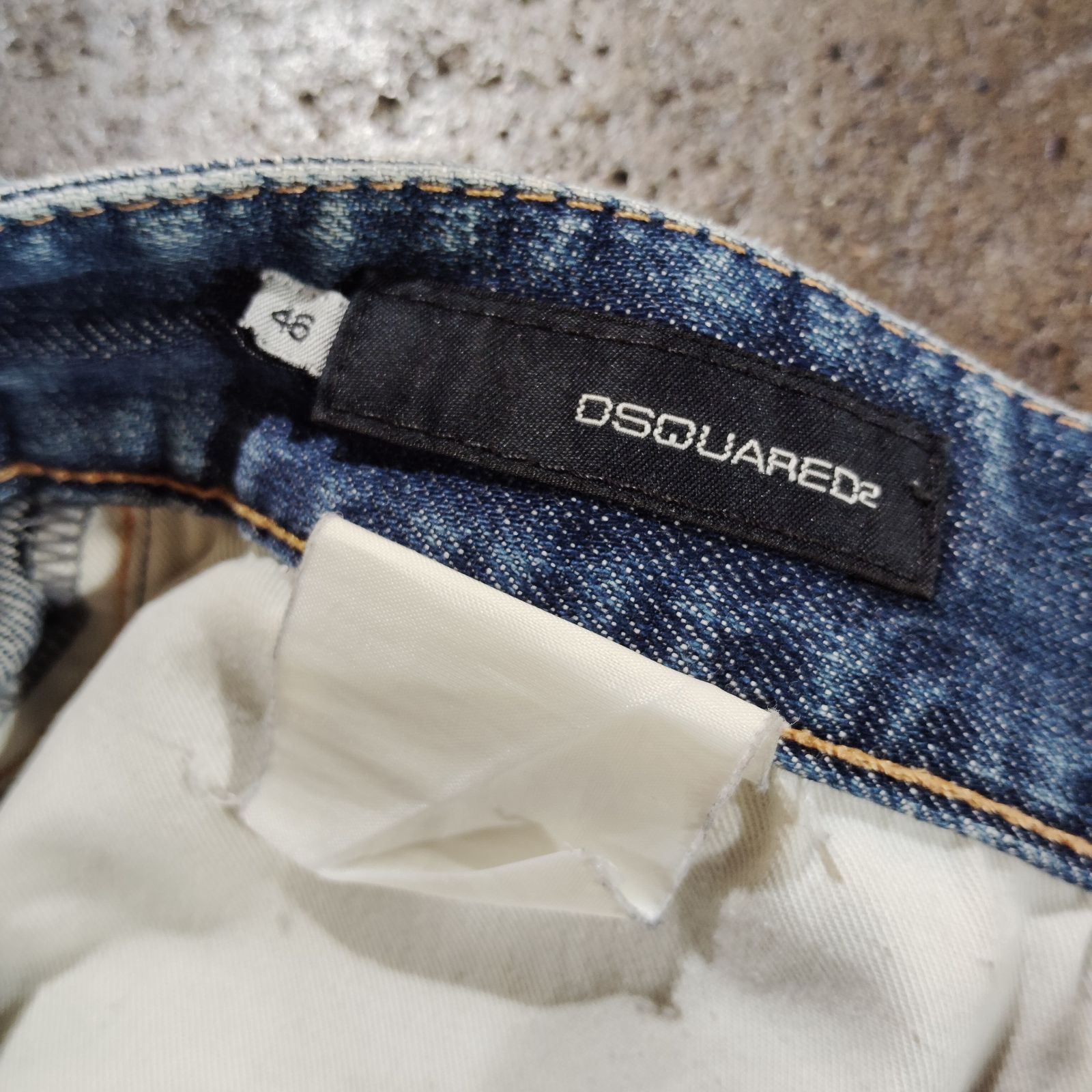 Dsquared2 ダメージ加工デニムパンツ ヴィンテージ加工 46 ディー 