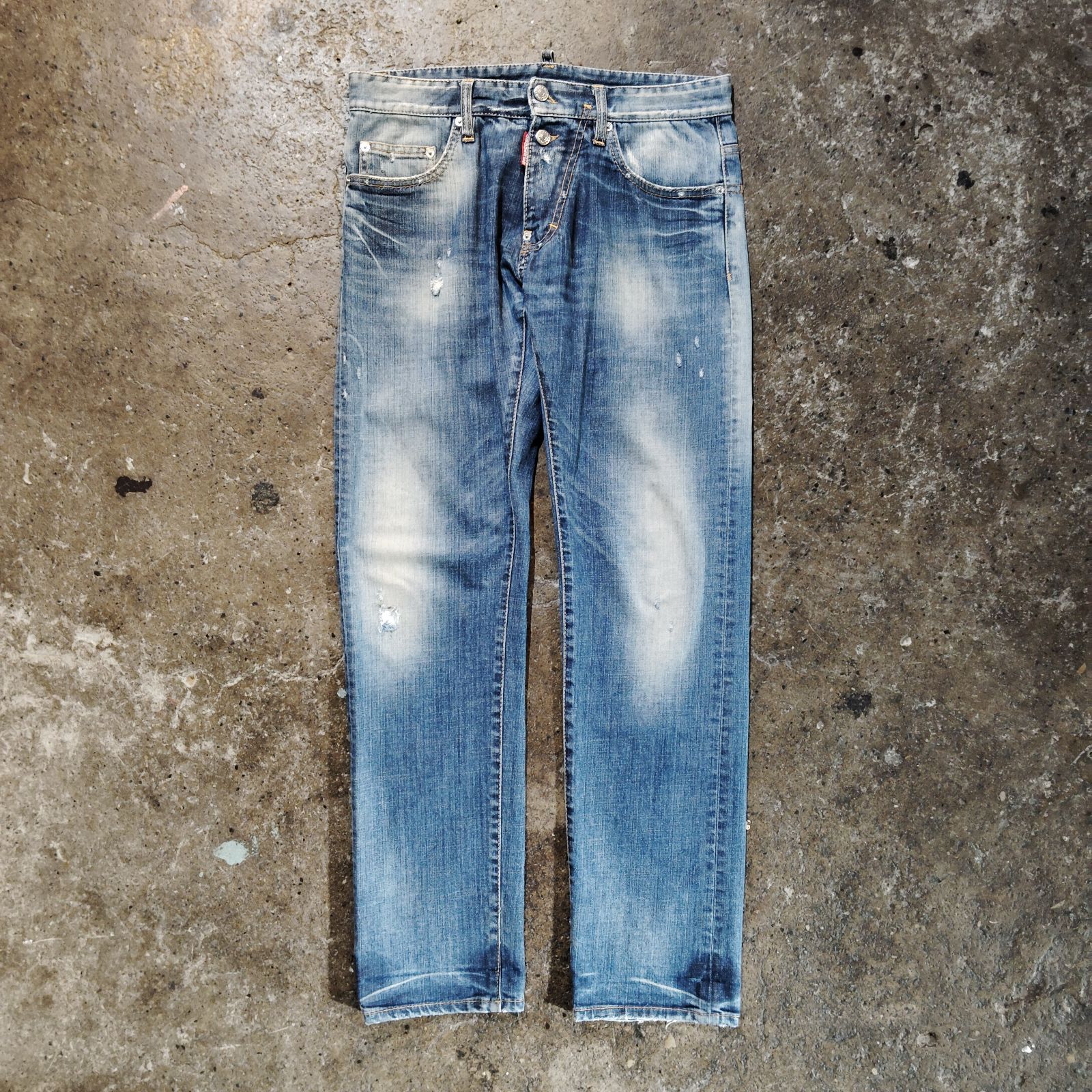 Dsquared2 ダメージ加工デニムパンツ ヴィンテージ加工 46 ディー