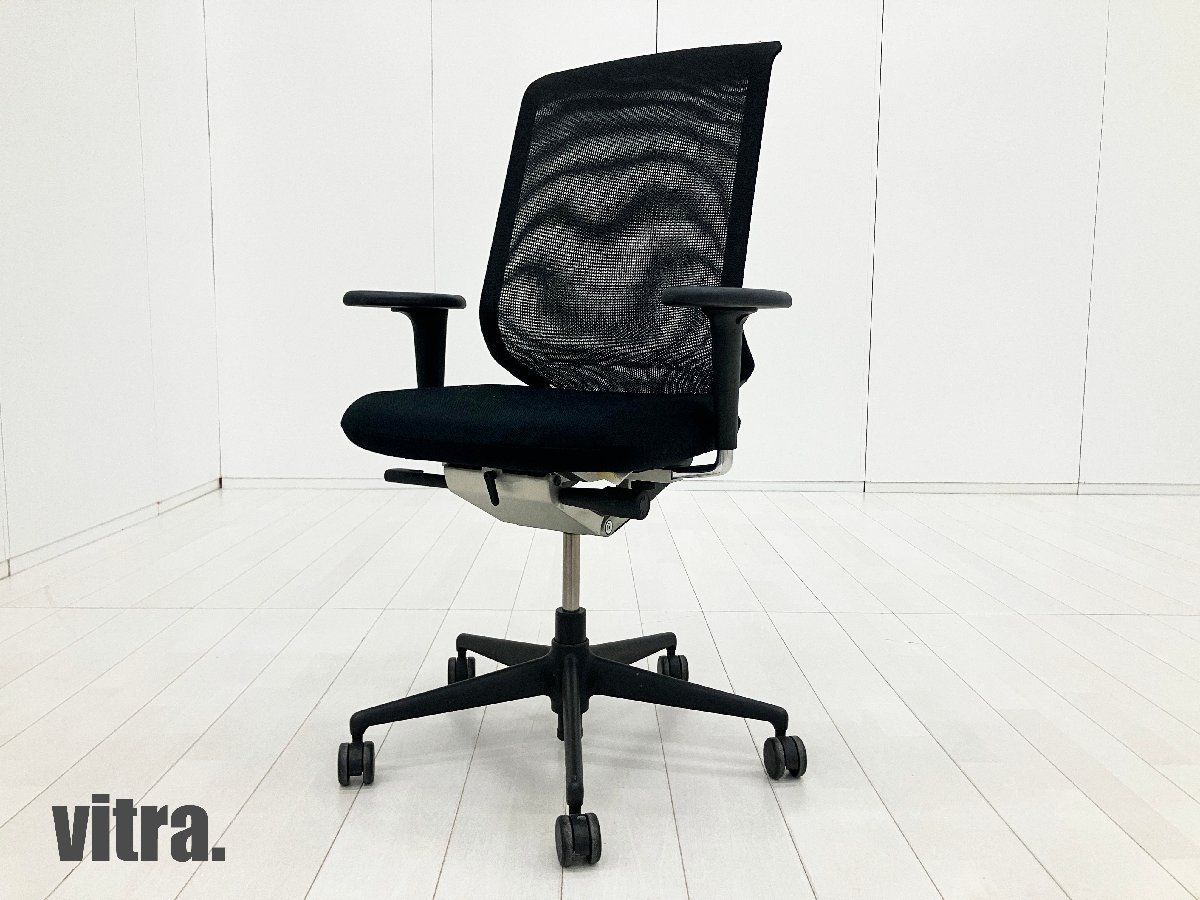 vitra/ヴィトラ■ MEDAPRO/メダプロ■キャスターチェア■黒■アルベルト・メダ■メッシュバック
