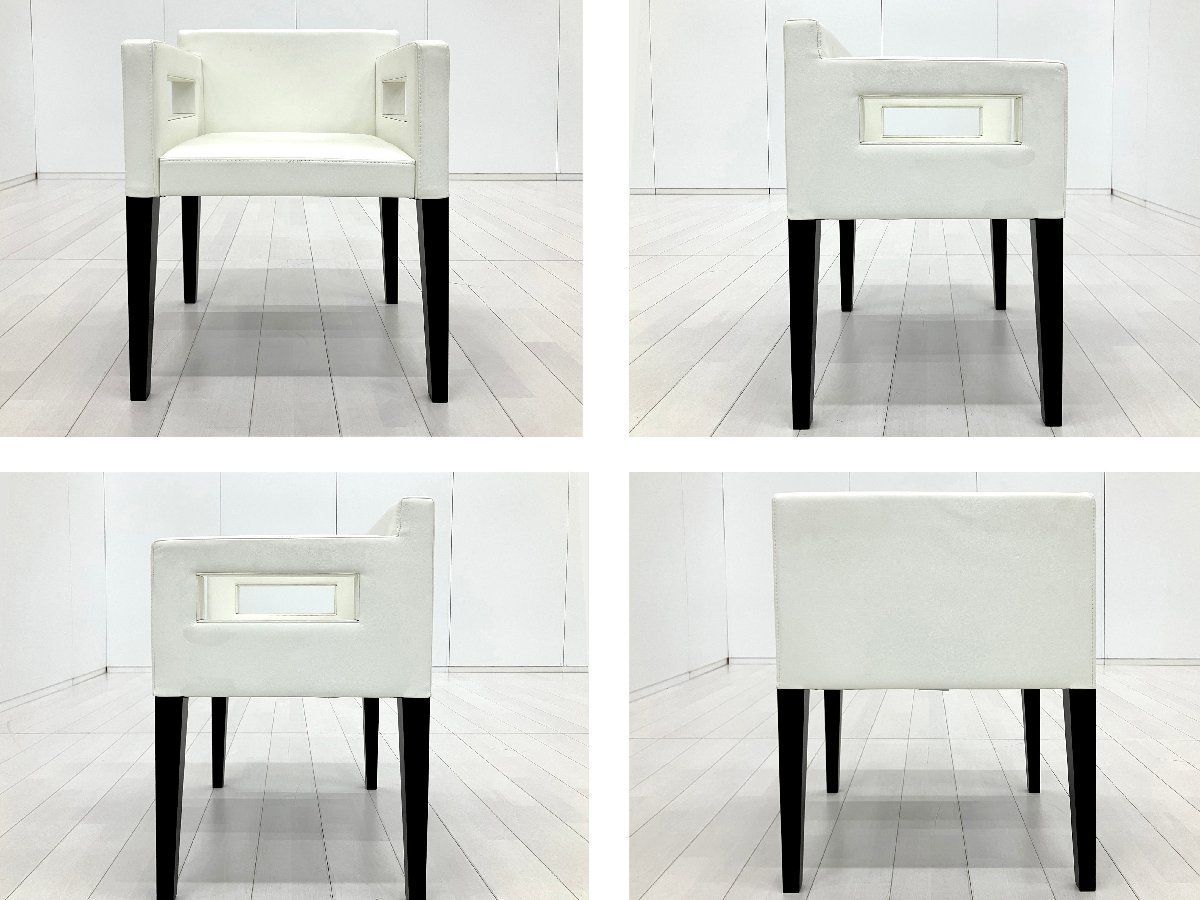 カッシーナ カトリーヌ・メミ ギャラリーチェア 白本革張り A)cassina / カッシーナ□カトリーヌ・メミ□GALERIE ギャラリー