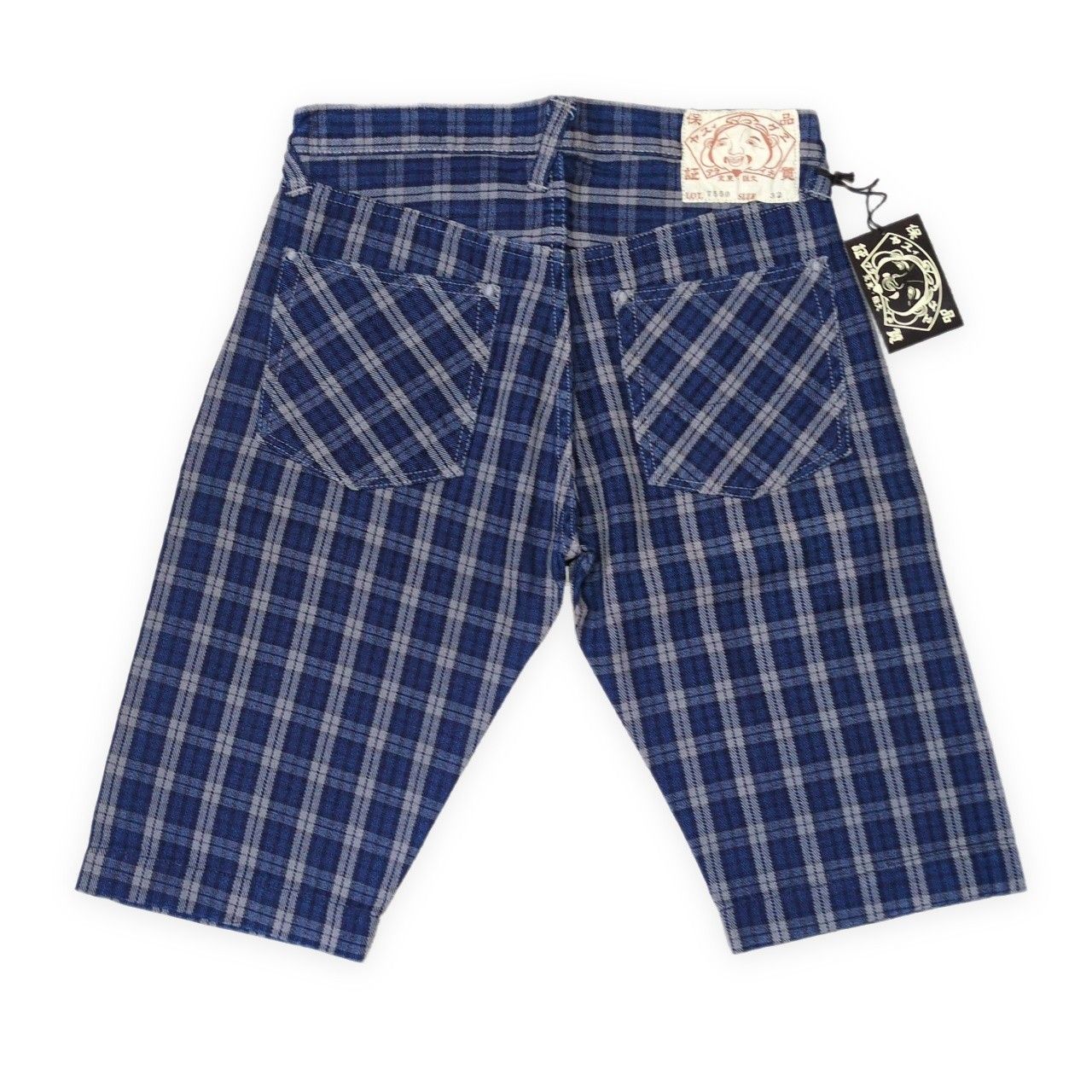 EVISU エヴィス yamane 7550 チェックショートパンツ ハーフパンツ
