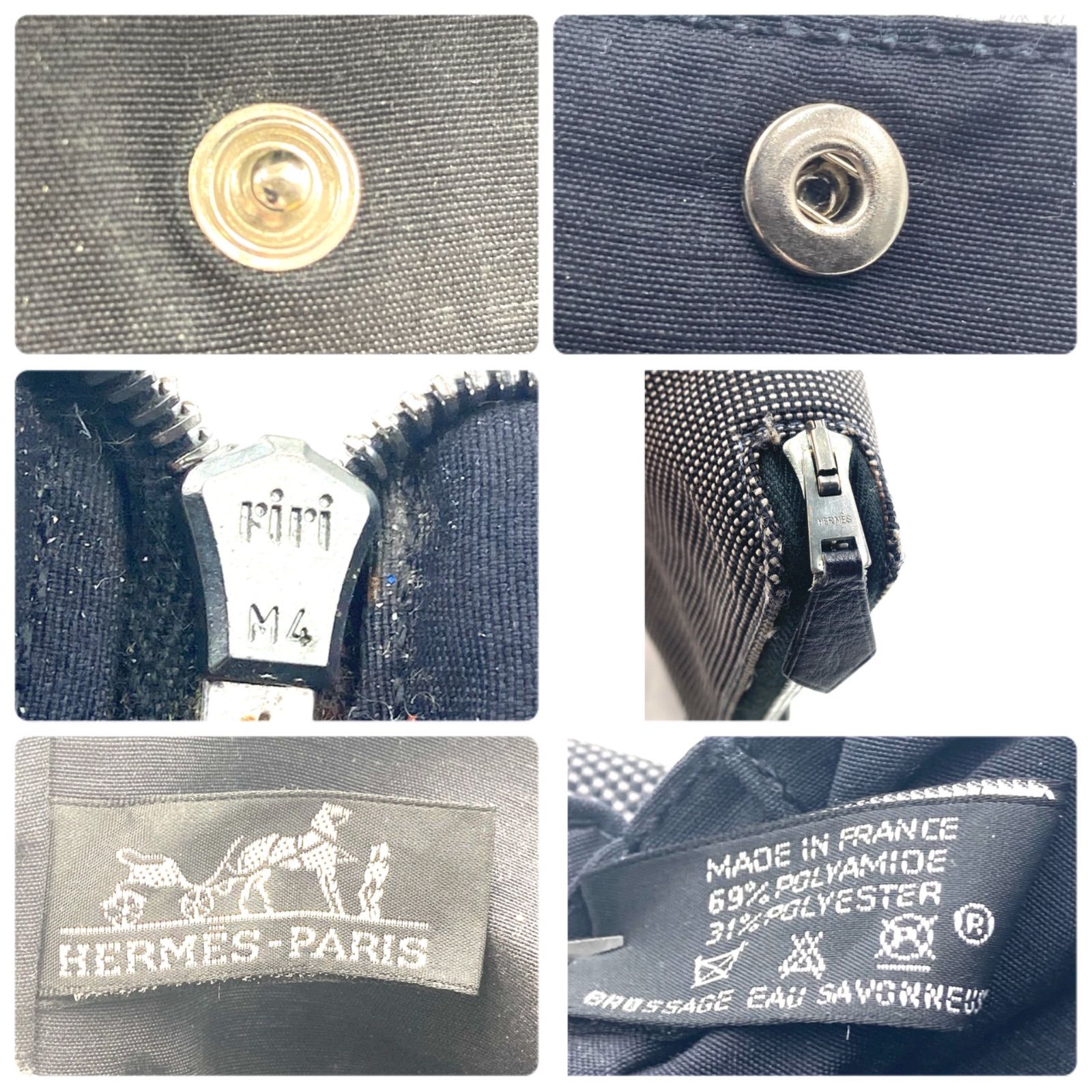 HERMES エルメス エールラインパースGM オーガナイザー ラウンド