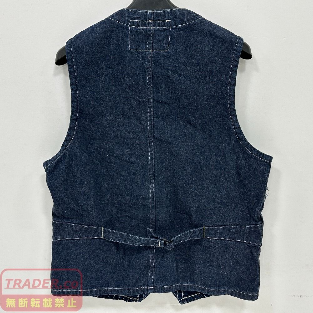 07w1965☆ SUGER CANE(シュガーケーン) 9oz WABASH STRIPE WORK VEST