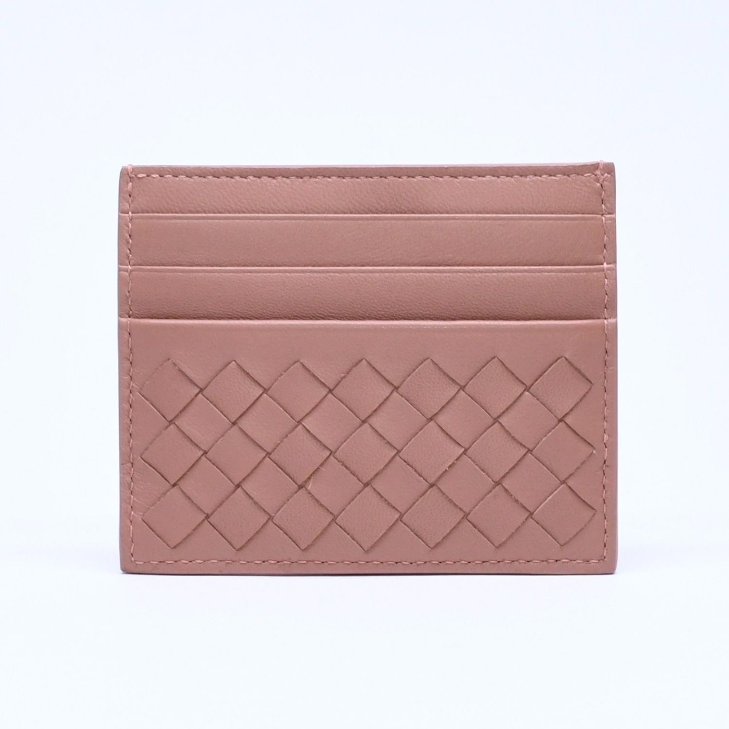 新品同様品 BOTTEGAVENETA ボッテガヴェネタ カードケース イントレチャート ベージュ カーフレザー 中古 4a005214 新品同様品 BOTTEGAVENETA ボッテガヴェネタ カードケース イントレ