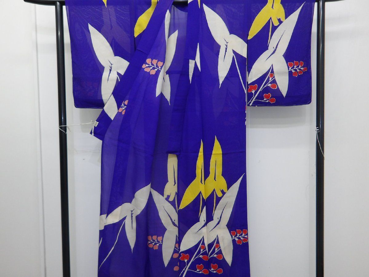 P43558 夏物 正絹 紗 アンティーク着物 大正ロマン k - メルカリ
