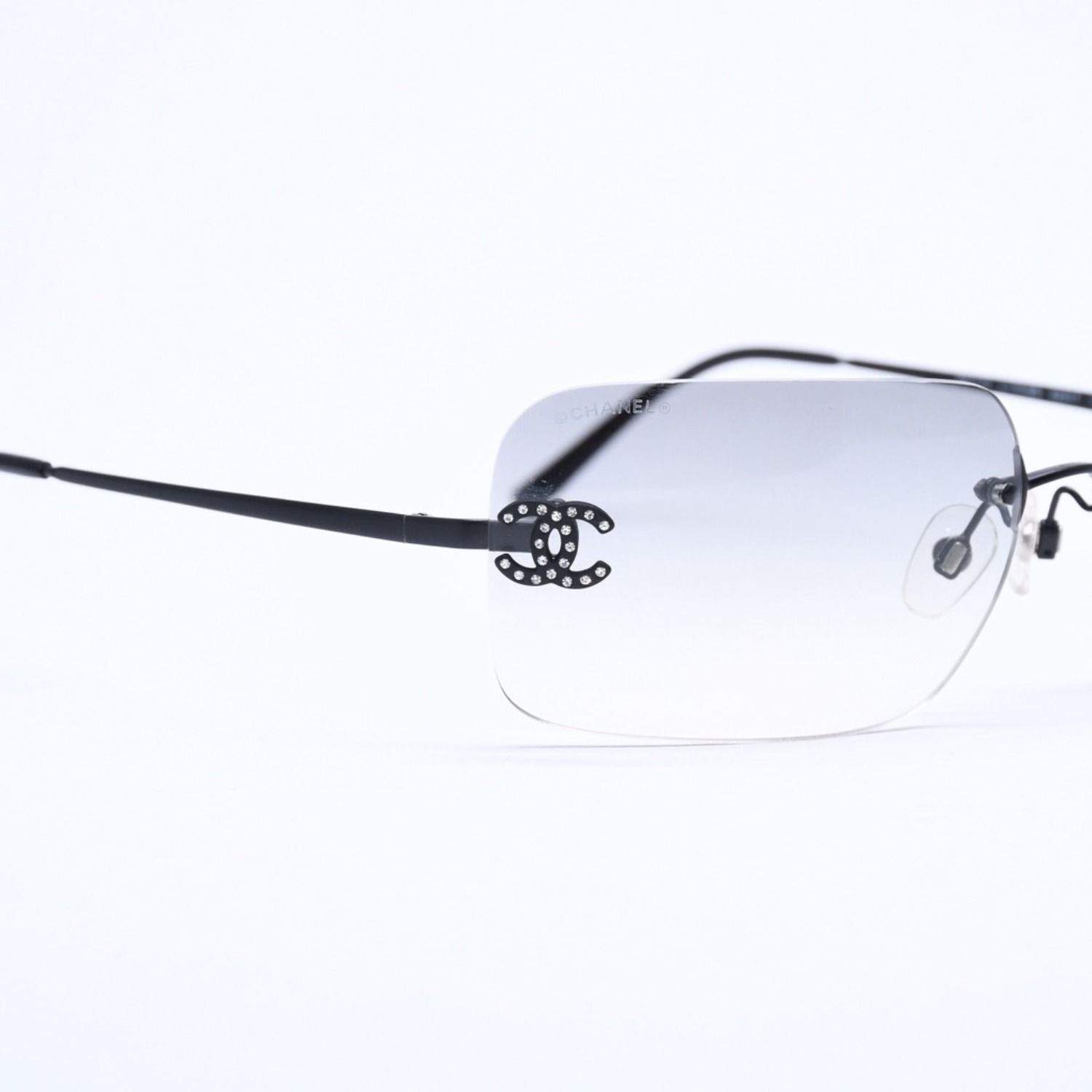vCHANEL シャネル リムレス サングラス 4017-D c.170/8G サイズ62□17