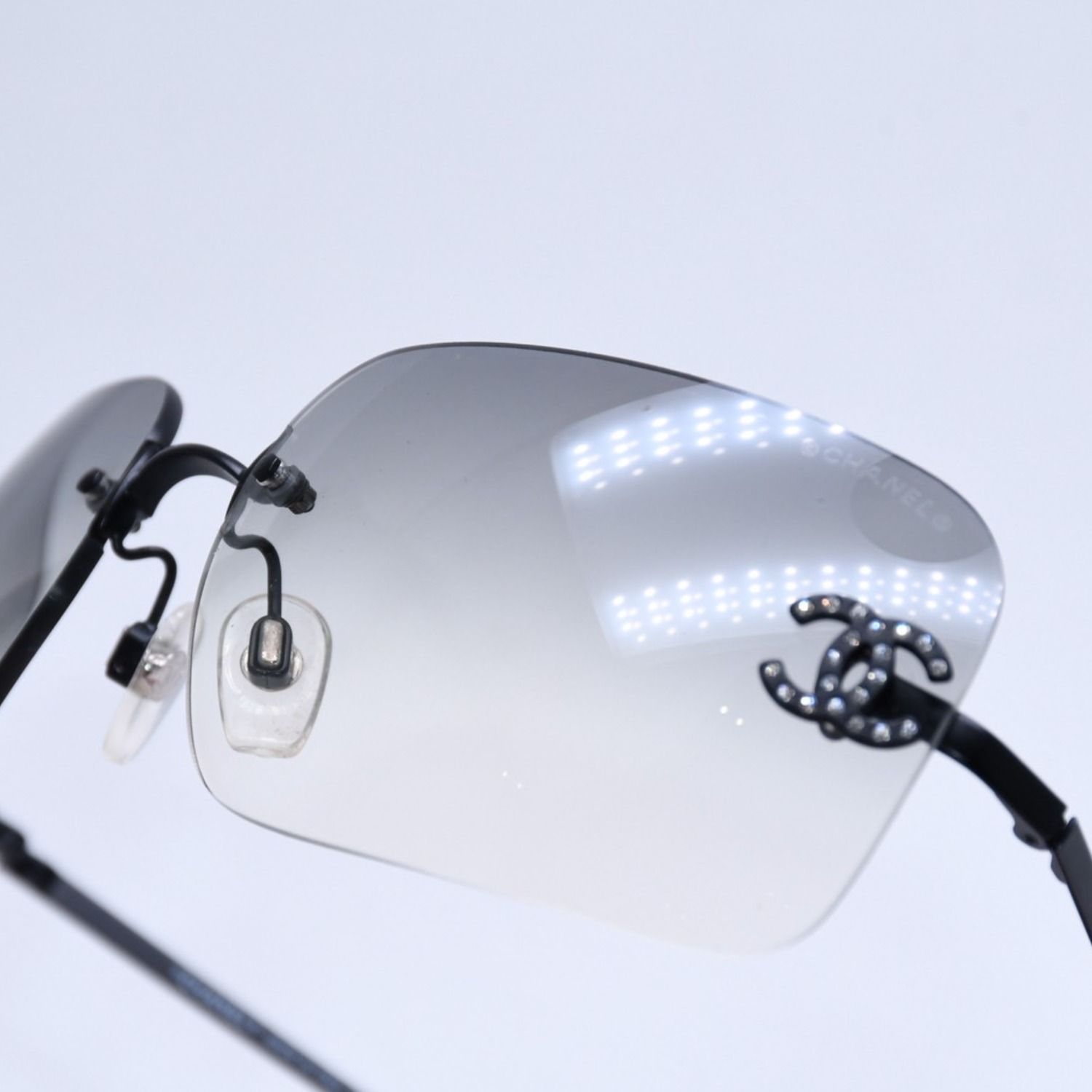 vCHANEL シャネル リムレス サングラス 4017-D c.170/8G サイズ62□17