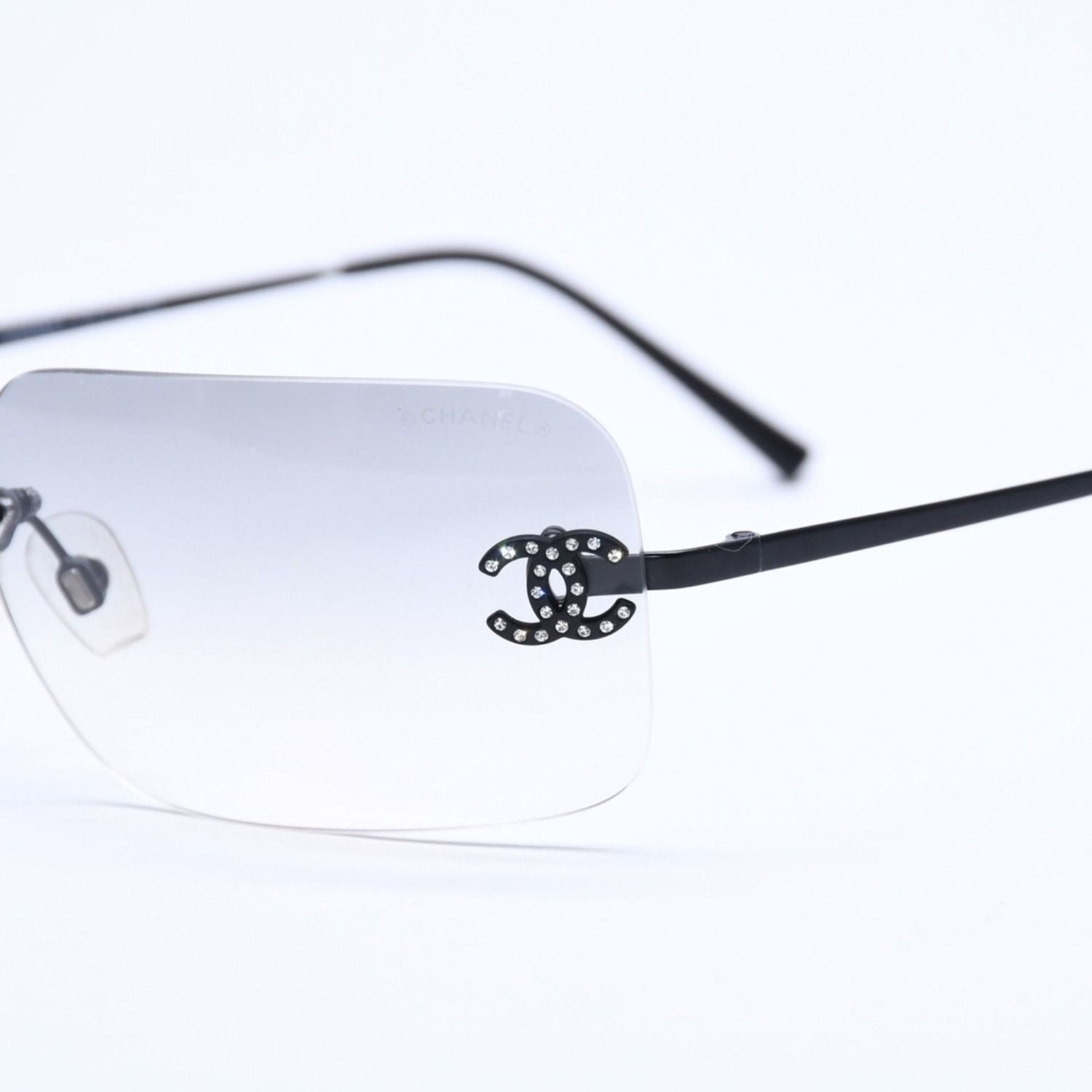 vCHANEL シャネル リムレス サングラス 4017-D c.170/8G サイズ62□17