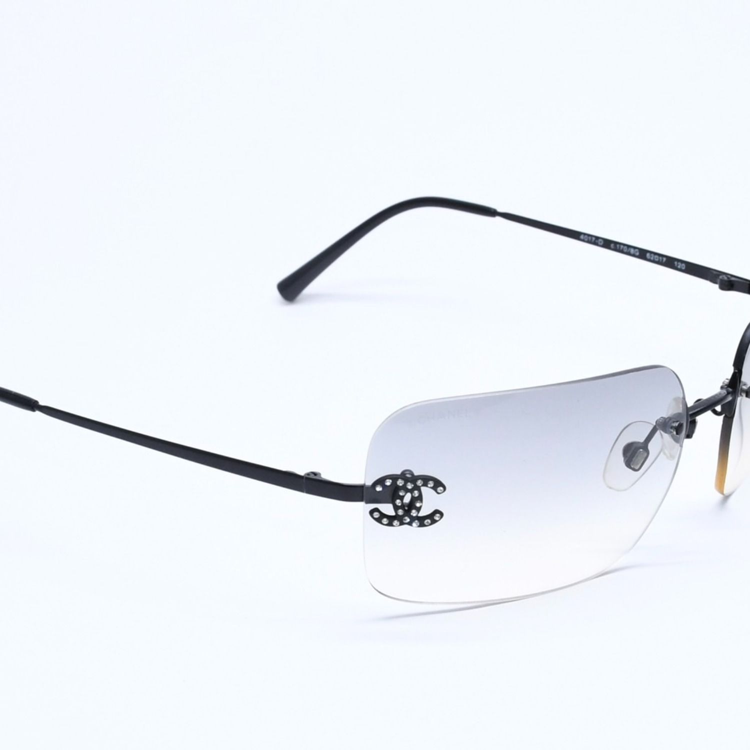 CHANEL サングラス　リムレス　4017-D ストーンココマーク vCHANEL シャネル リムレス サングラス 4017-D c.170/8G サイズ62□17