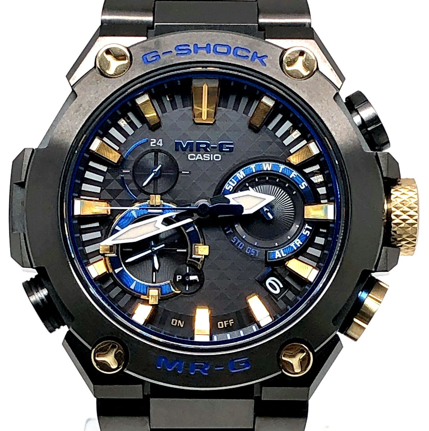 G-SHOCK ジーショック MRG-B2000B-1A MR-G 勝色 電波ソーラー Bluetooth搭載 フルメタル チタン ブルー 青 2021年2月発売 G-SHOCK ジーショック MRG-B2000B-1A MR-G 勝色 電波ソーラー