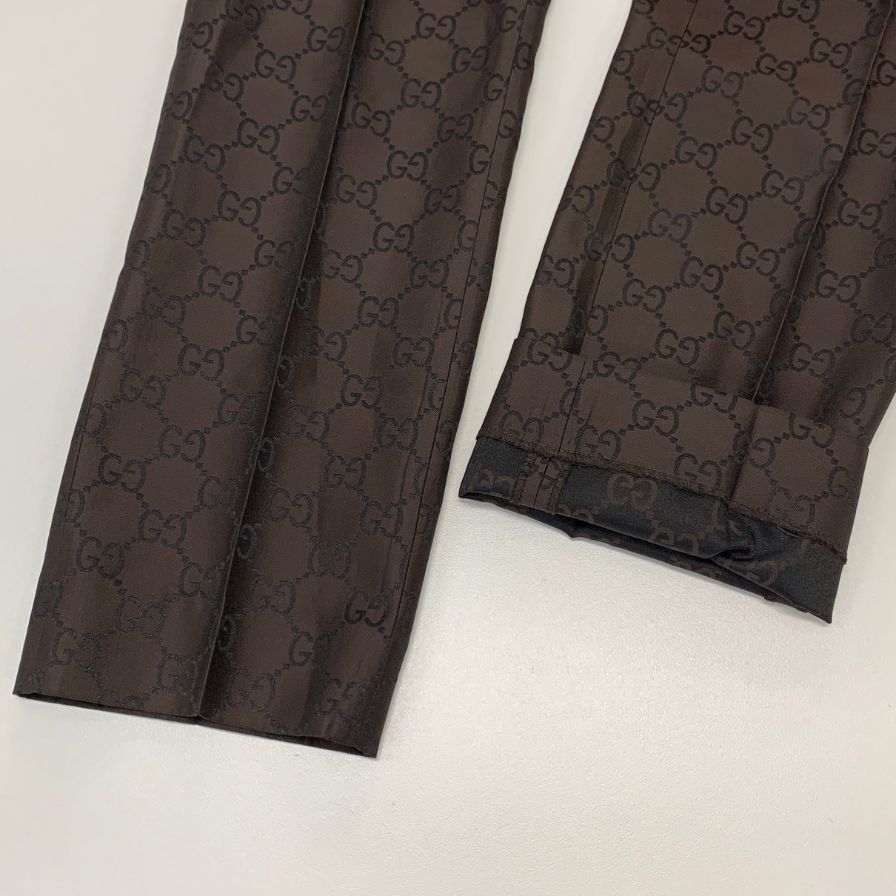 グッチ GG柄 スラックス ブラウン  GUCCI 【AFB21】 グッチ GG柄 スラックス ブラウン GUCCI 【AFB21】 - メルカリ