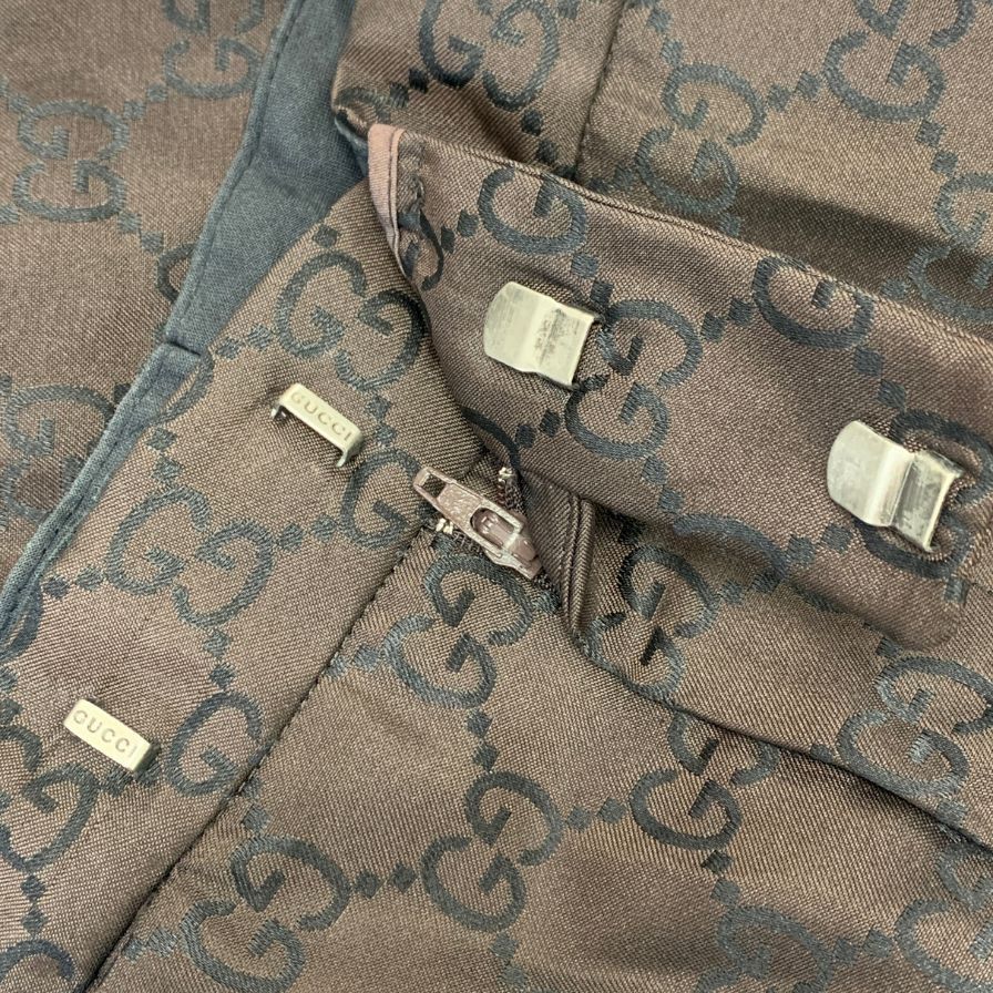 グッチ GG柄 スラックス ブラウン GUCCI 【AFB21】 - メルカリ
