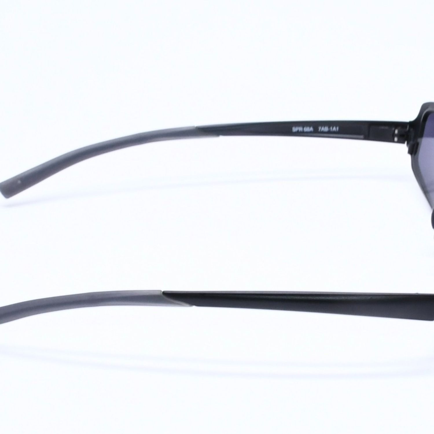 極美品 PRADA プラダ スクエア サングラス アイウェア SPR68A 7AB-1A1
