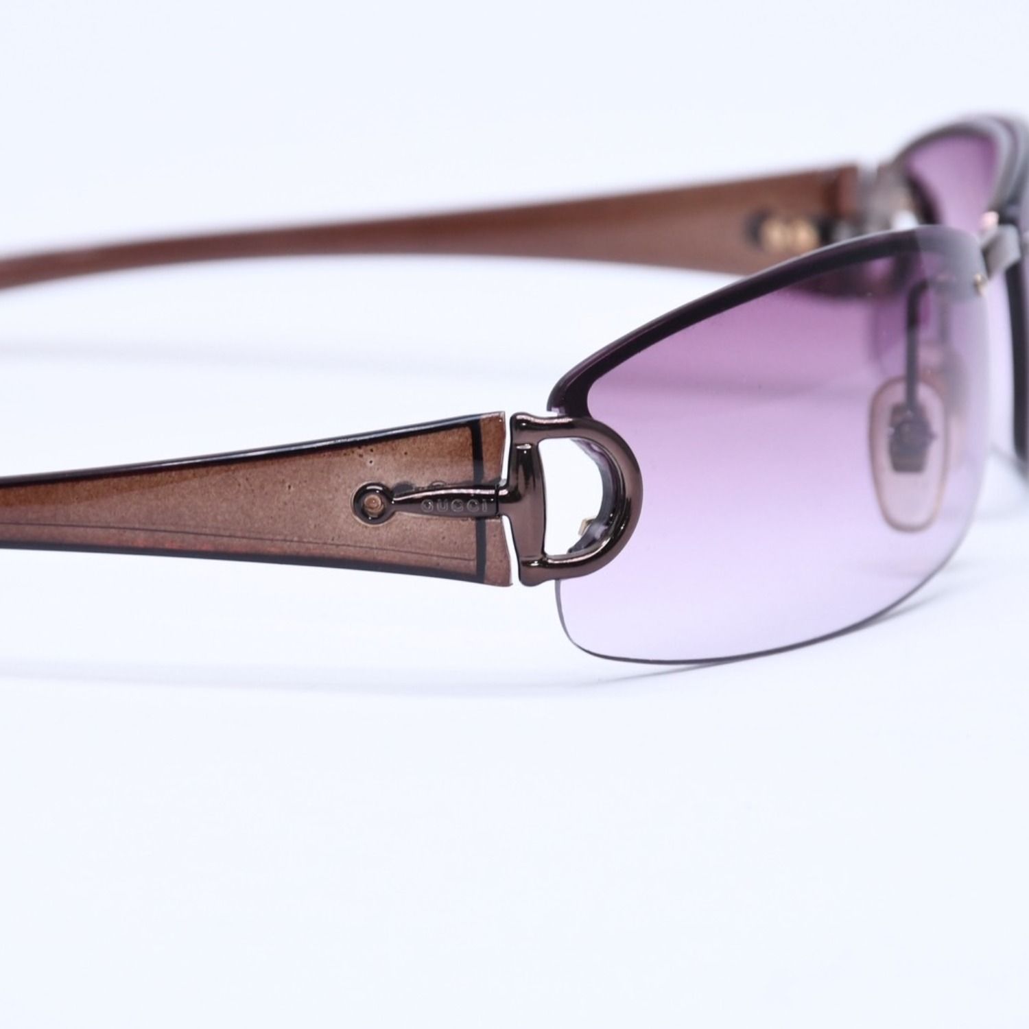 GUCCI グッチ ハーフリム サングラス アイウェア GG2743/F/S BKPYT