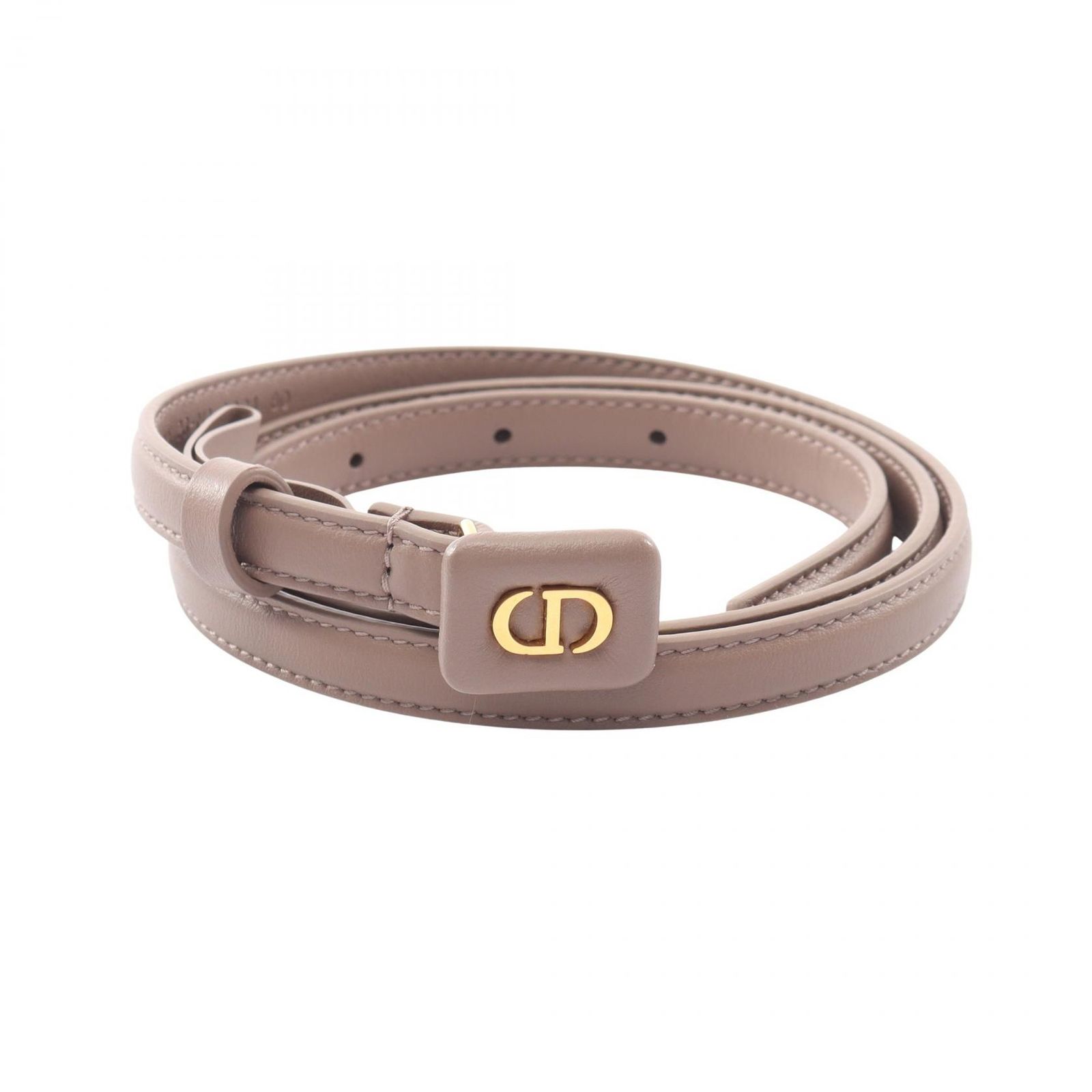 ディオール Dior ベルト CDロゴ レザー ベルト レディース Used A