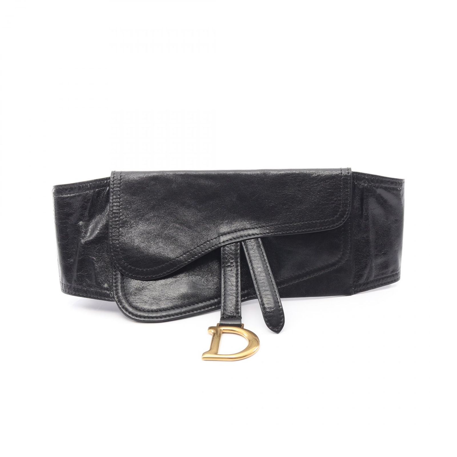 ディオール Dior ベルト SADDLE サドル レザー ベルト レディース Used A