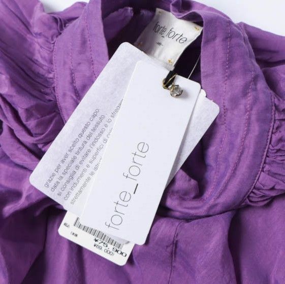 新品 forte_forte フォルテ フォルテ イタリア製 コットンシルク 