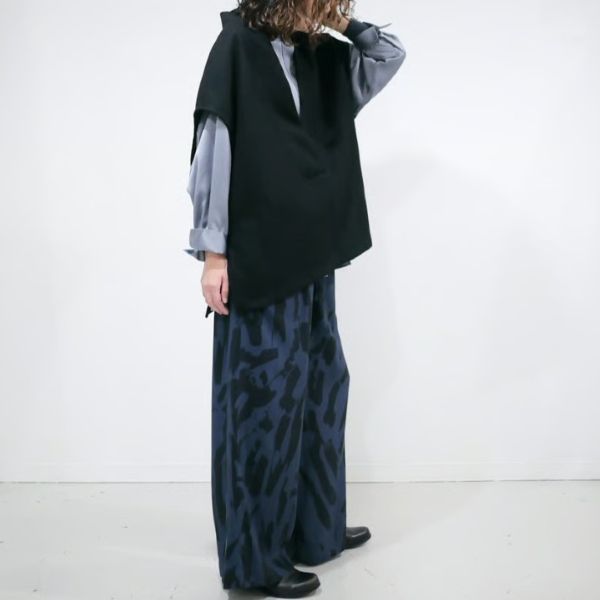 SACRA サクラ 24AW ABSTRACT PAINTING PANTS アブストラクトペイン 