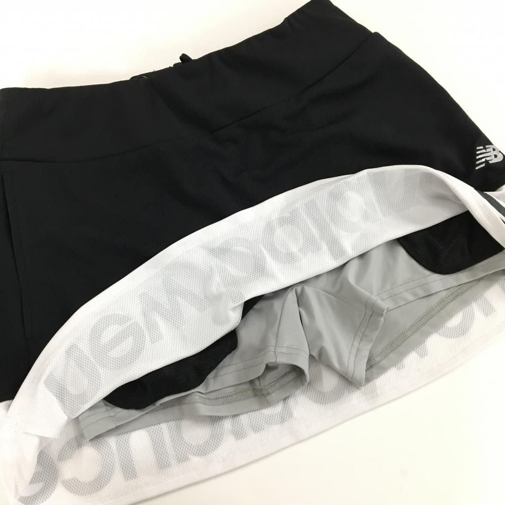 【新品】ニューバランスゴルフ スカート 黒×白 裾英字ロゴ 内側インナーパンツ  レディース 1(M) ゴルフウェア 2024年モデル New Balance 新品】ニューバランスゴルフ スカート 黒×白 裾英字ロゴ 内側インナー