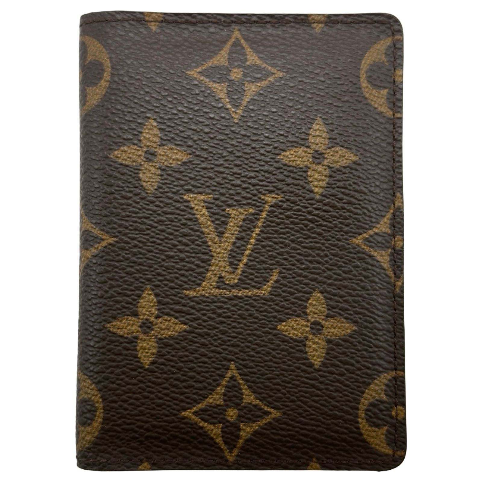ルイ・ヴィトン LOUIS VUITTON ポルトカルトパスヴェルティカル M66541 ブラウン モノグラムキャンバス レディース カードケース