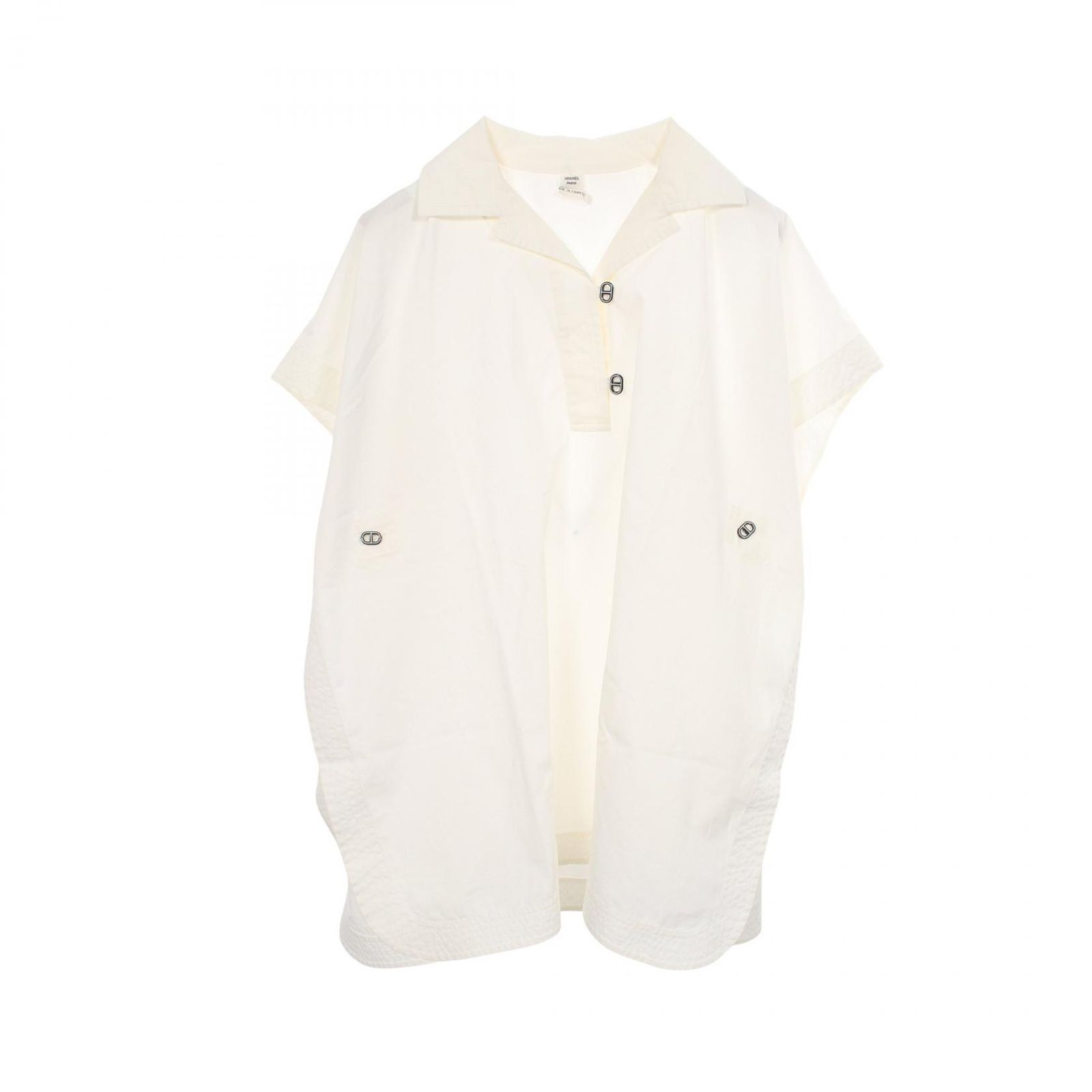 エルメス HERMES シェーヌダンクル プルオーバー コットン シャツ レディース Used A