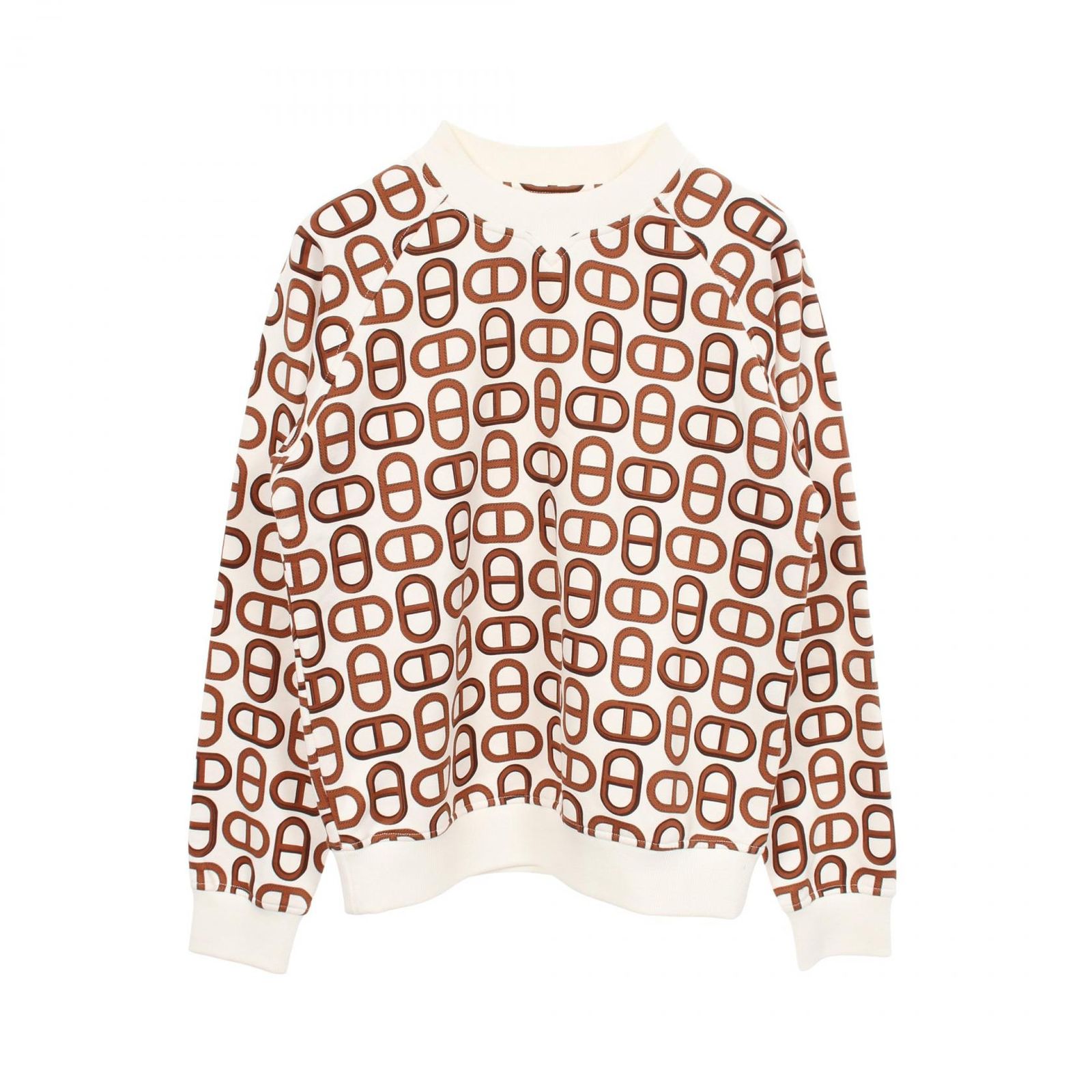 エルメス HERMES スウェット CHAINE D'ANCRE シェーヌダンクル コットン シェーヌダンクル スウェット レディース Used A