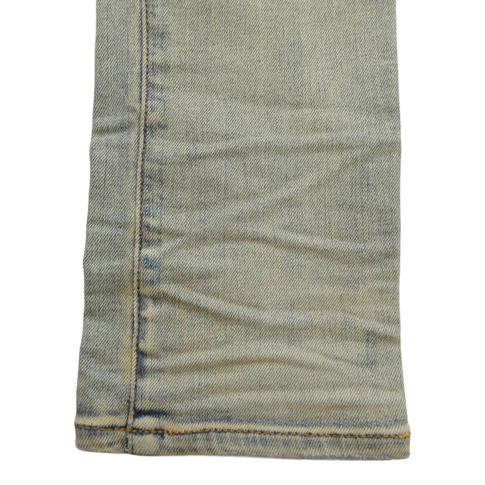AMIRI アミリ 26SS AMDNSY1114 Staggered Logo Skinny Jean レザー