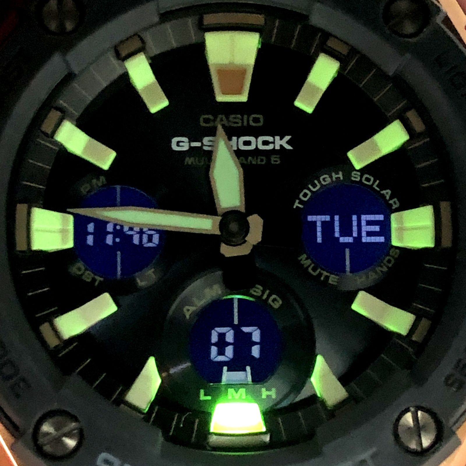 G-SHOCK ジーショック GST-W120L-1A G-STEEL 電波ソーラー 合成皮革 タフレザーバンド ローズゴールド 2017年2月発売 G-SHOCK ジーショック GST-W120L-1A G-STEEL 電波ソーラー 合成皮革