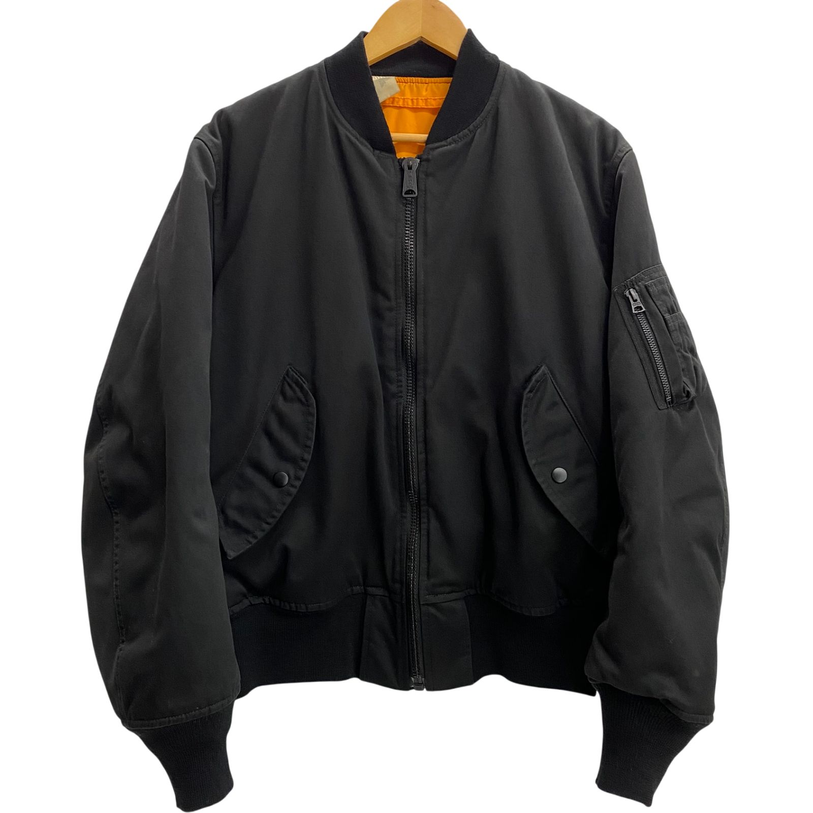 エヌハリウッド N.HOOLYWOOD × ALPHA INDUSTRIES MA-1フライトジャケット TA1191-8101 ジャケット ブラック 38サイズ 201MT-6287 15,675円