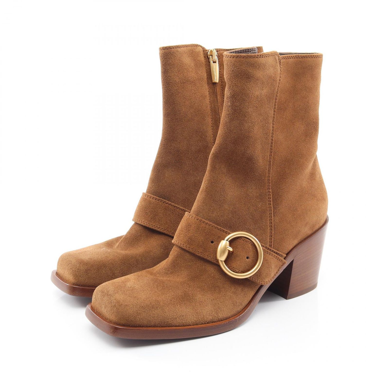 ジャンヴィト ロッシ Gianvito Rossi ブーツ インストラップ ショート スウェード ブ-ツ レディース 未使用