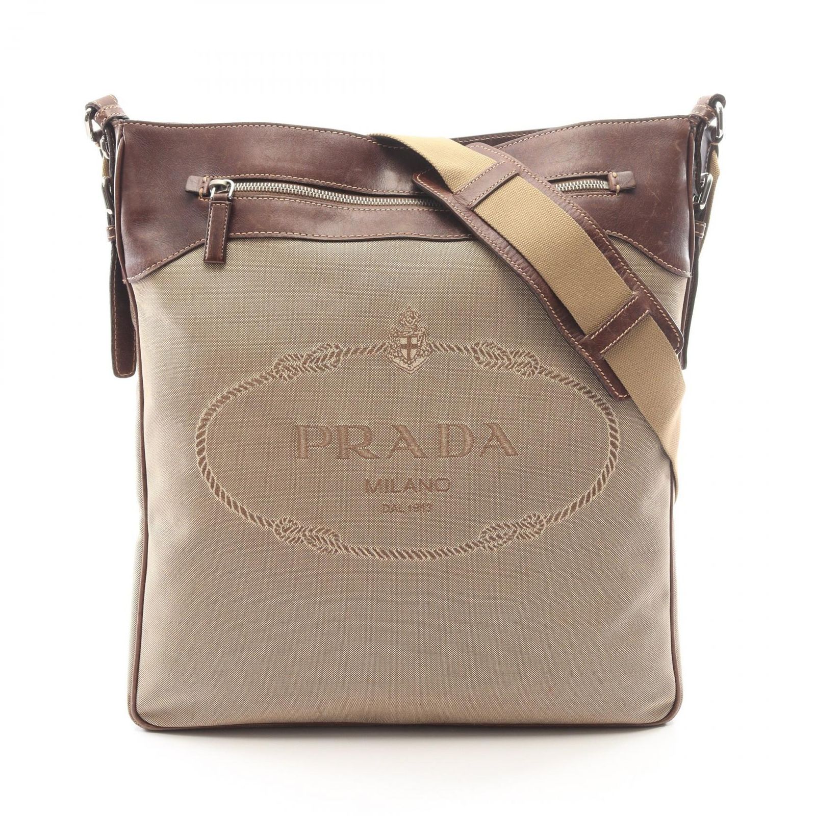 プラダ PRADA ショルダーバッグ LOGO JACQUARD ロゴ ジャガード 