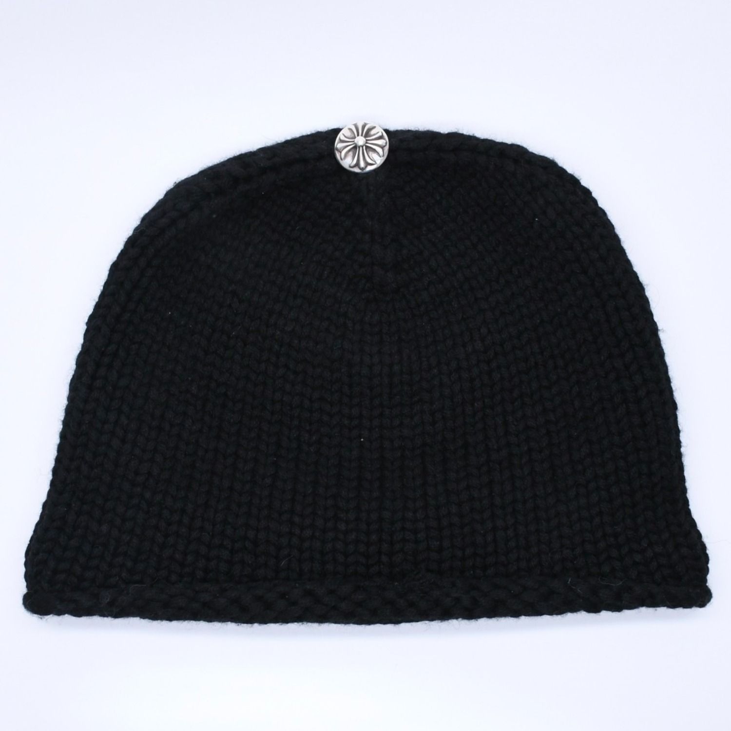 極美品 CHROME HEARTS クロムハーツ ニット帽 Beanie ビーニー クロス