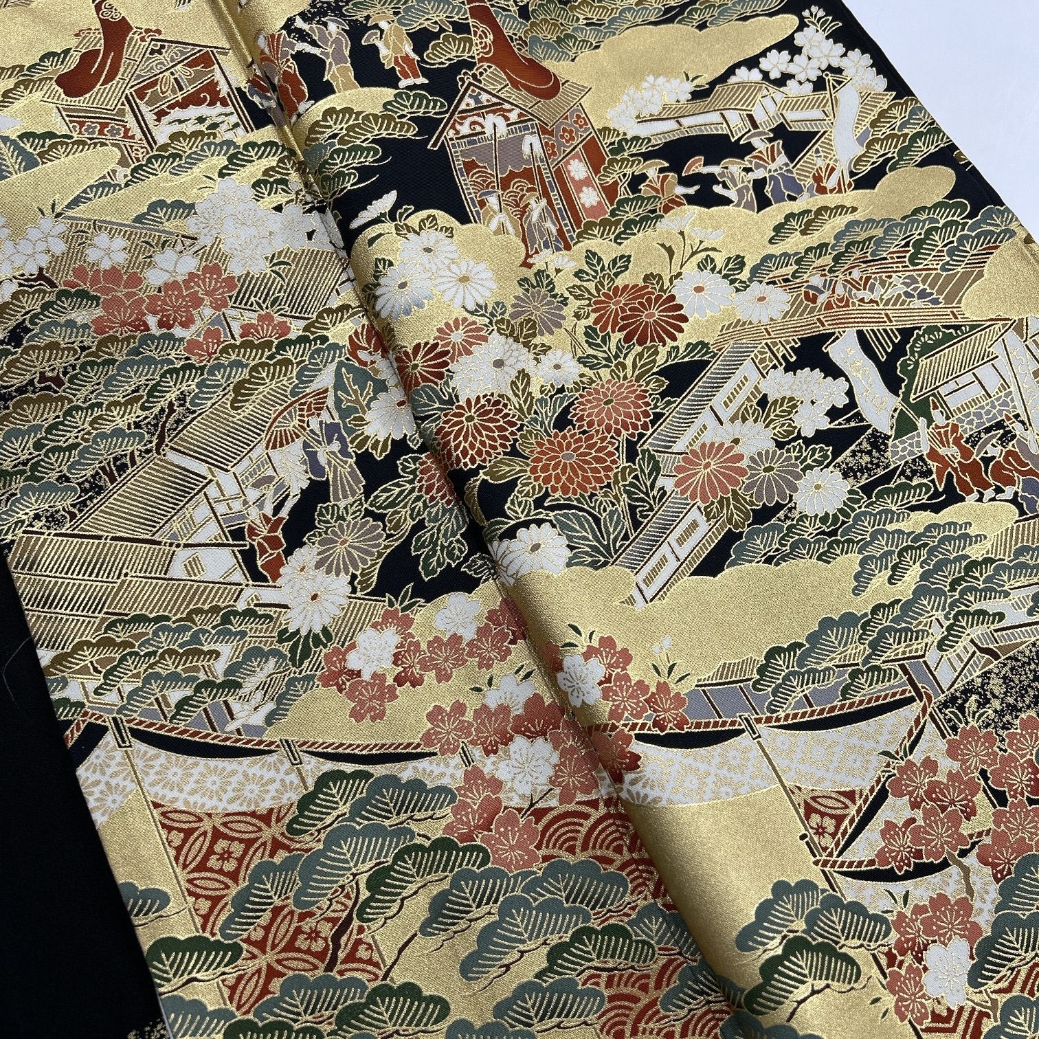 黒留袖 4枚 正絹 着物まとめ売り【F182】同梱購入歓迎 リメイク用