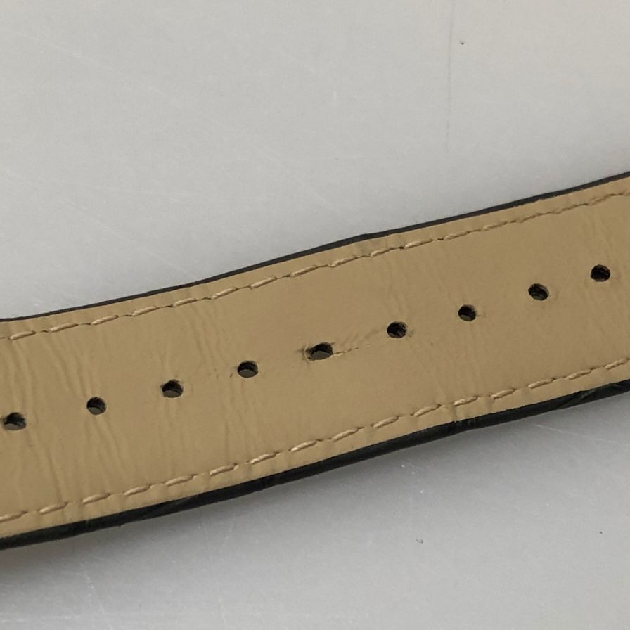カルティエ 純正腕時計用ベルト レザー クロコ グレー【AFI14】【中古