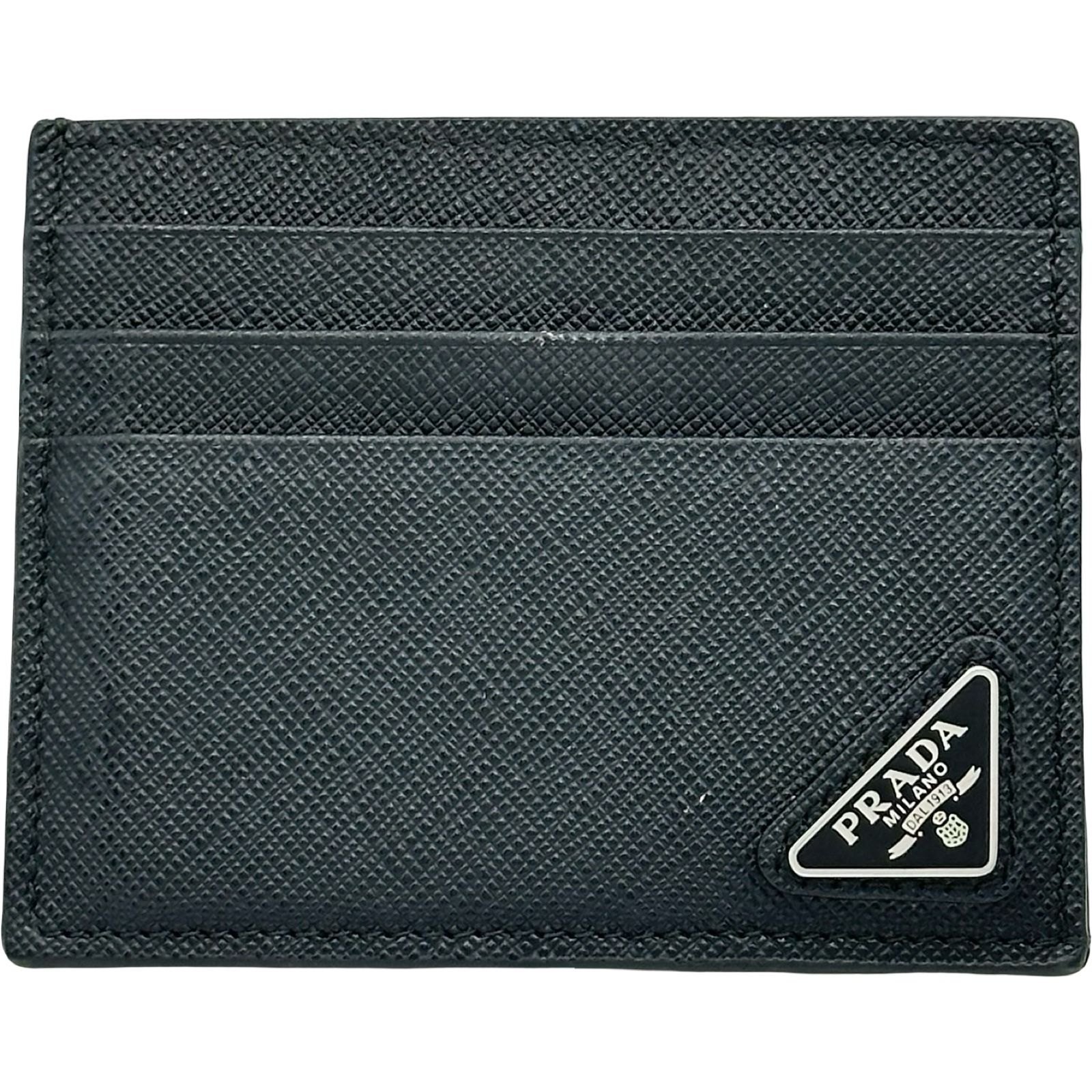 プラダ PRADA トライアングルロゴ カードケース 2MC223 ブラック サフィアーノ メンズ カードケース 25,900円