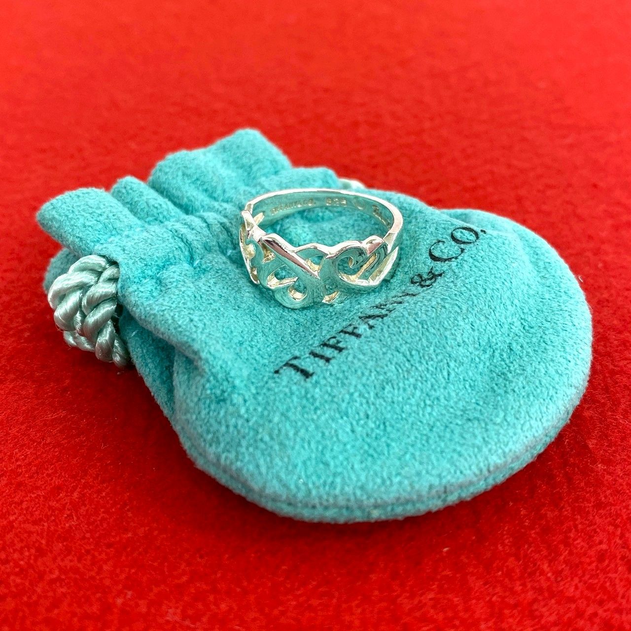 極 美品 袋付き TIFFANY&Co. ティファニー ヴィンテージ トリプル
