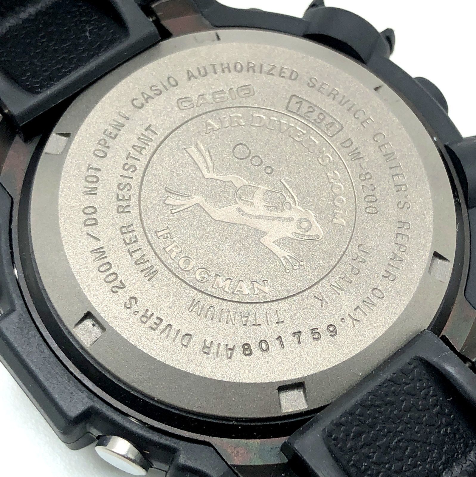 G-SHOCK ジーショック DW-8200BM-1T FROGMAN MEN IN BLACK 2