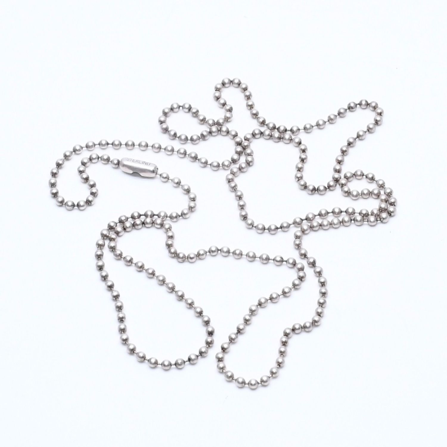 CHROME HEARTS クロムハーツ BALL CHAIN NECKLACE 30inch ボール