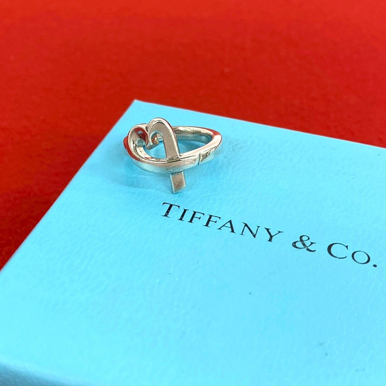 極 美品 TIFFANY&Co. ティファニー ヴィンテージ ラビングハート