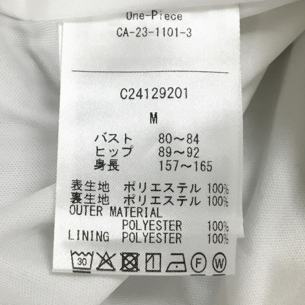 キャロウェイ 半袖ポロワンピース グレー×白 ストライプ サッカー生地