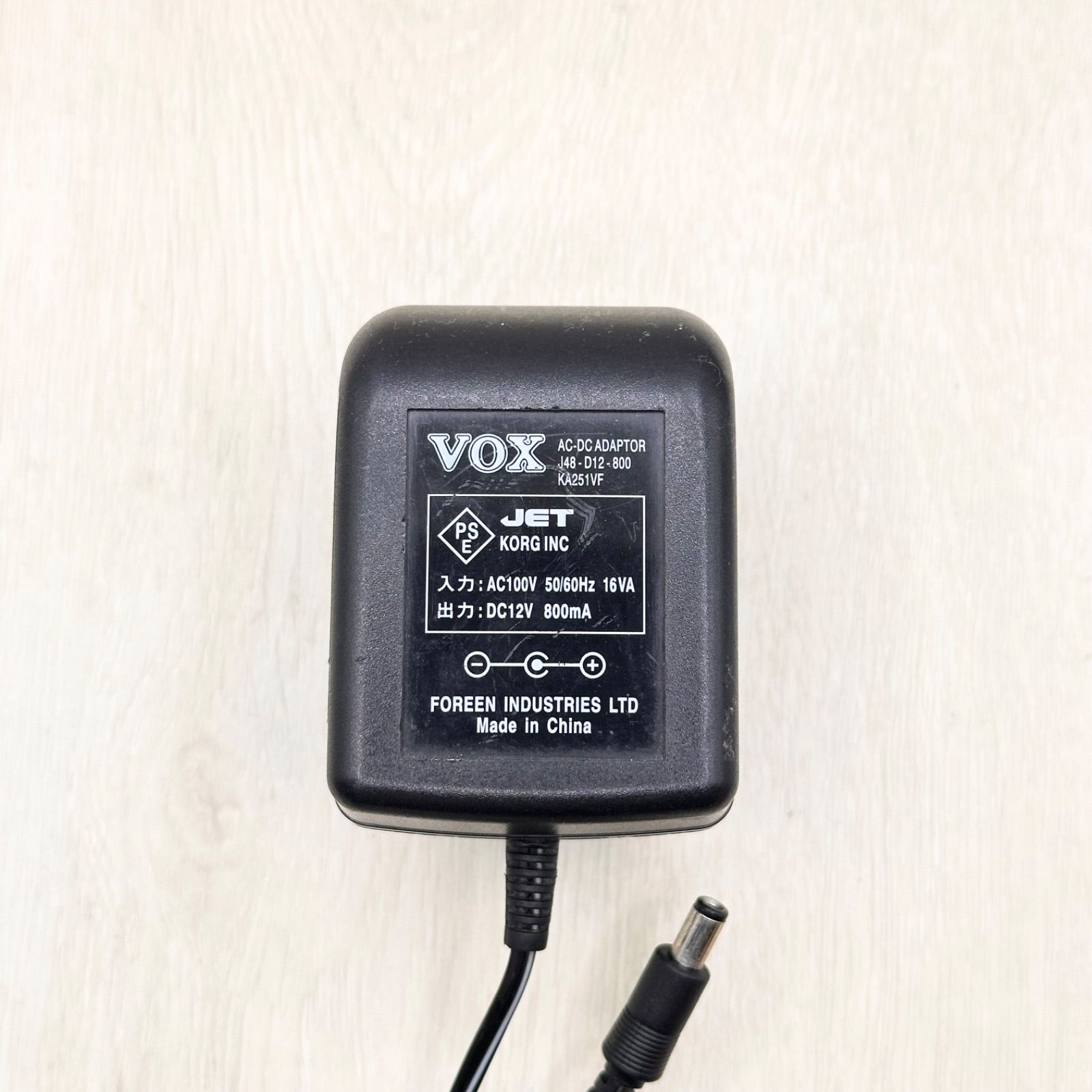 J48-D12-800 KA251VF VOX ヴォックス KORG コルグ ACアダプター 電源