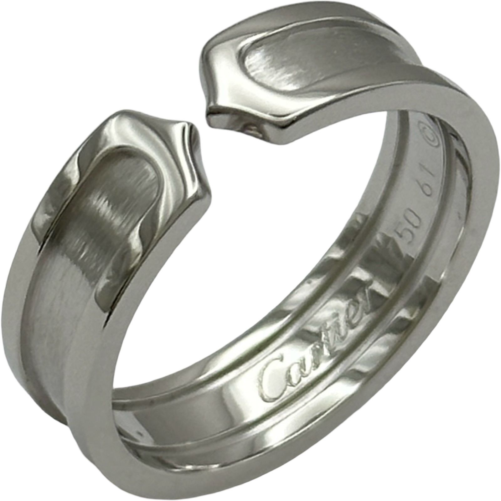カルティエ Cartier C2リングSM ホワイトゴールド 750 ジュエリー