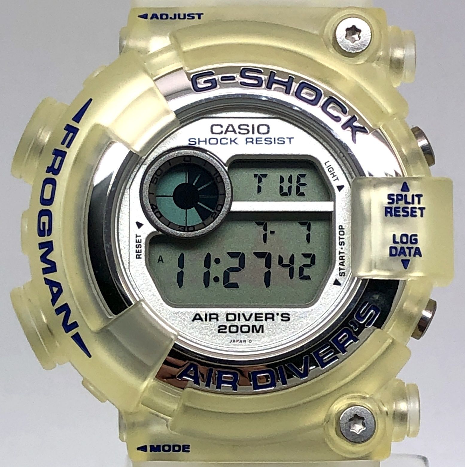 G-SHOCK ジーショック DW-8250WC-7BT FROGMAN 初代 WCCS スケルトン 青