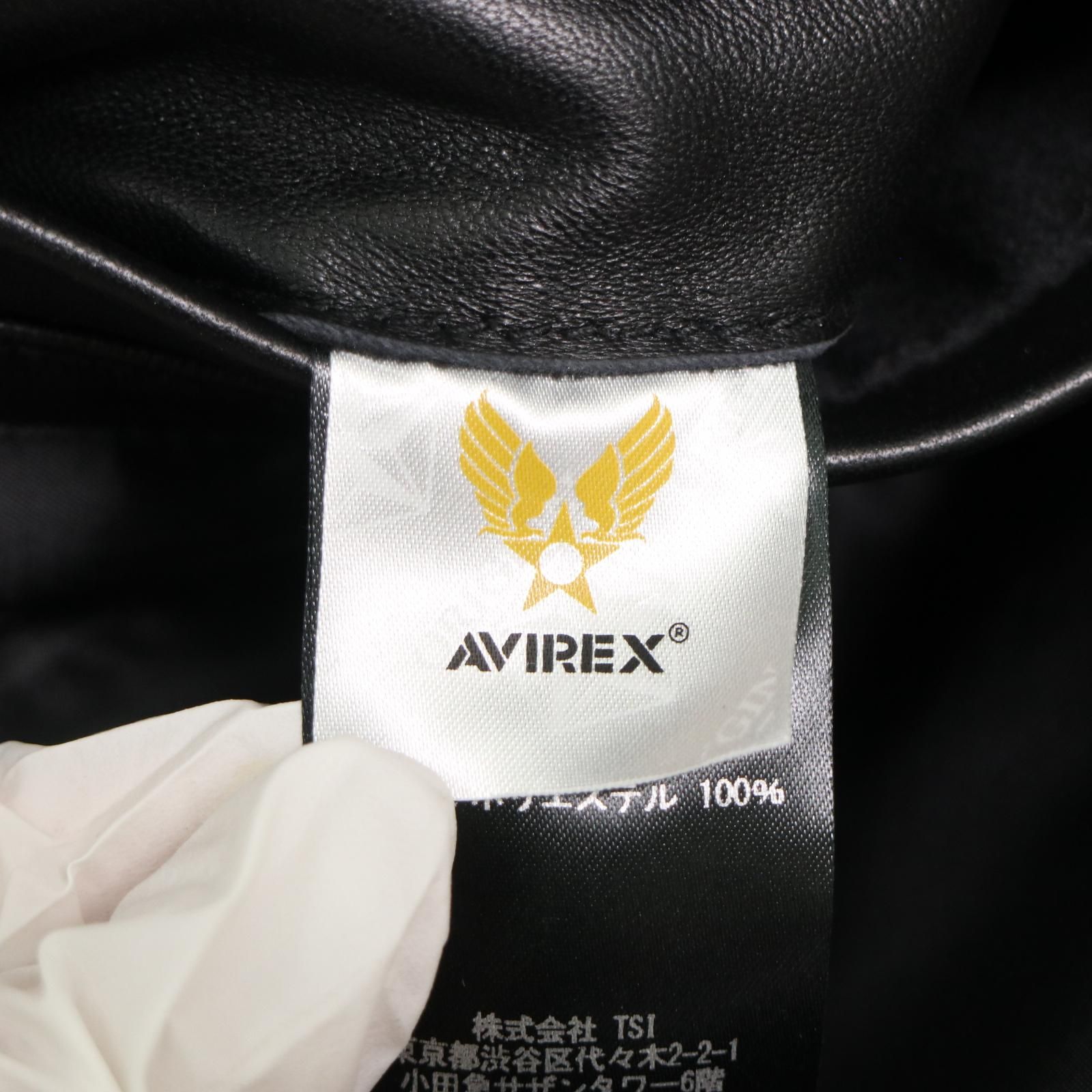 AVIREX/アヴィレックス 783-9250032 ラムレザー シングルライダース
