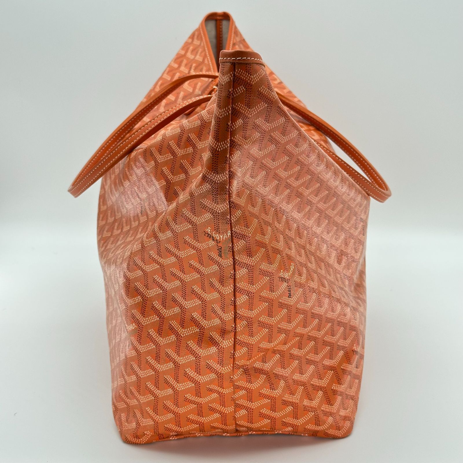 GOYARD ゴヤール サンルイ GM オレンジ PVC コーティングキャンバス