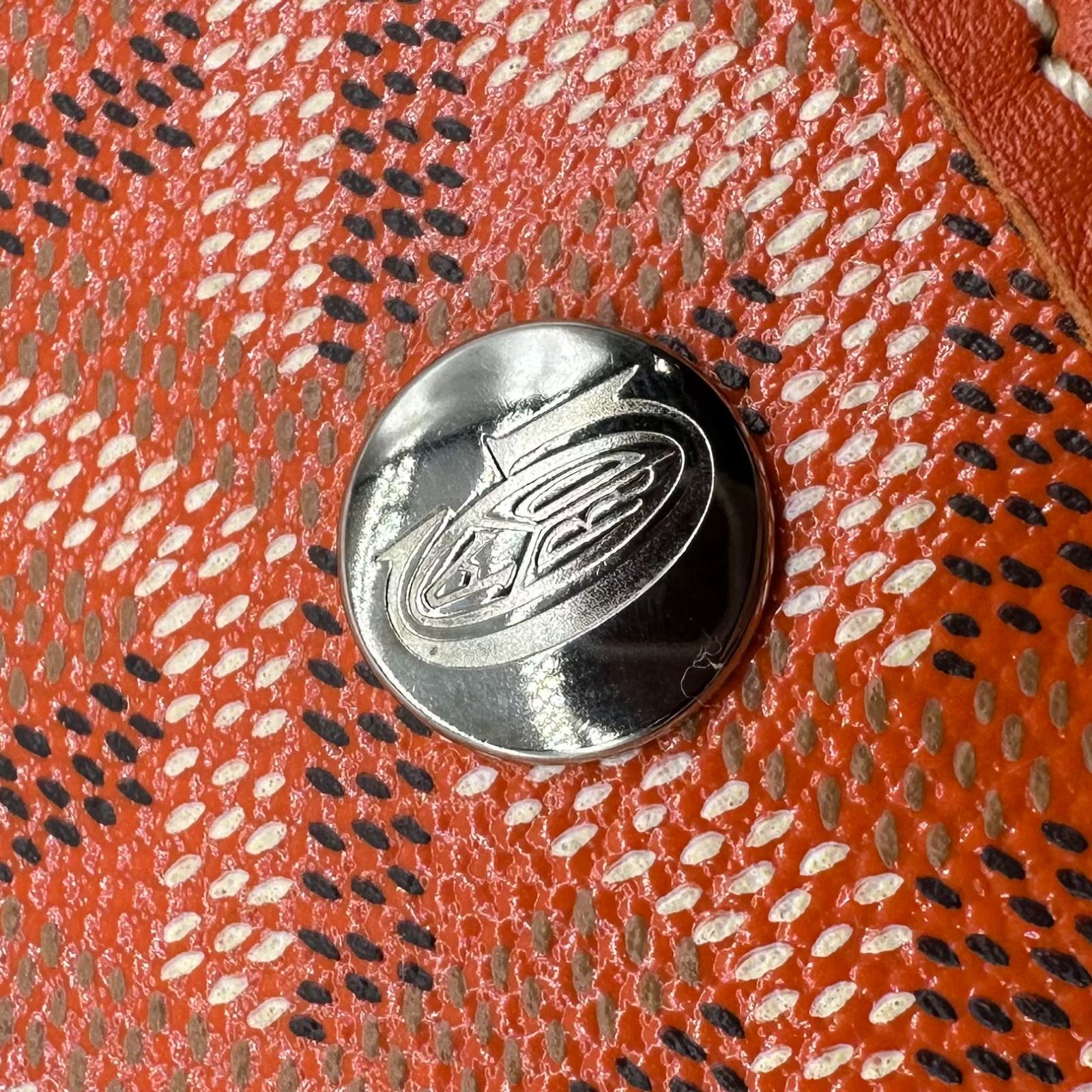GOYARD ゴヤール サンルイ GM オレンジ PVC コーティングキャンバス 