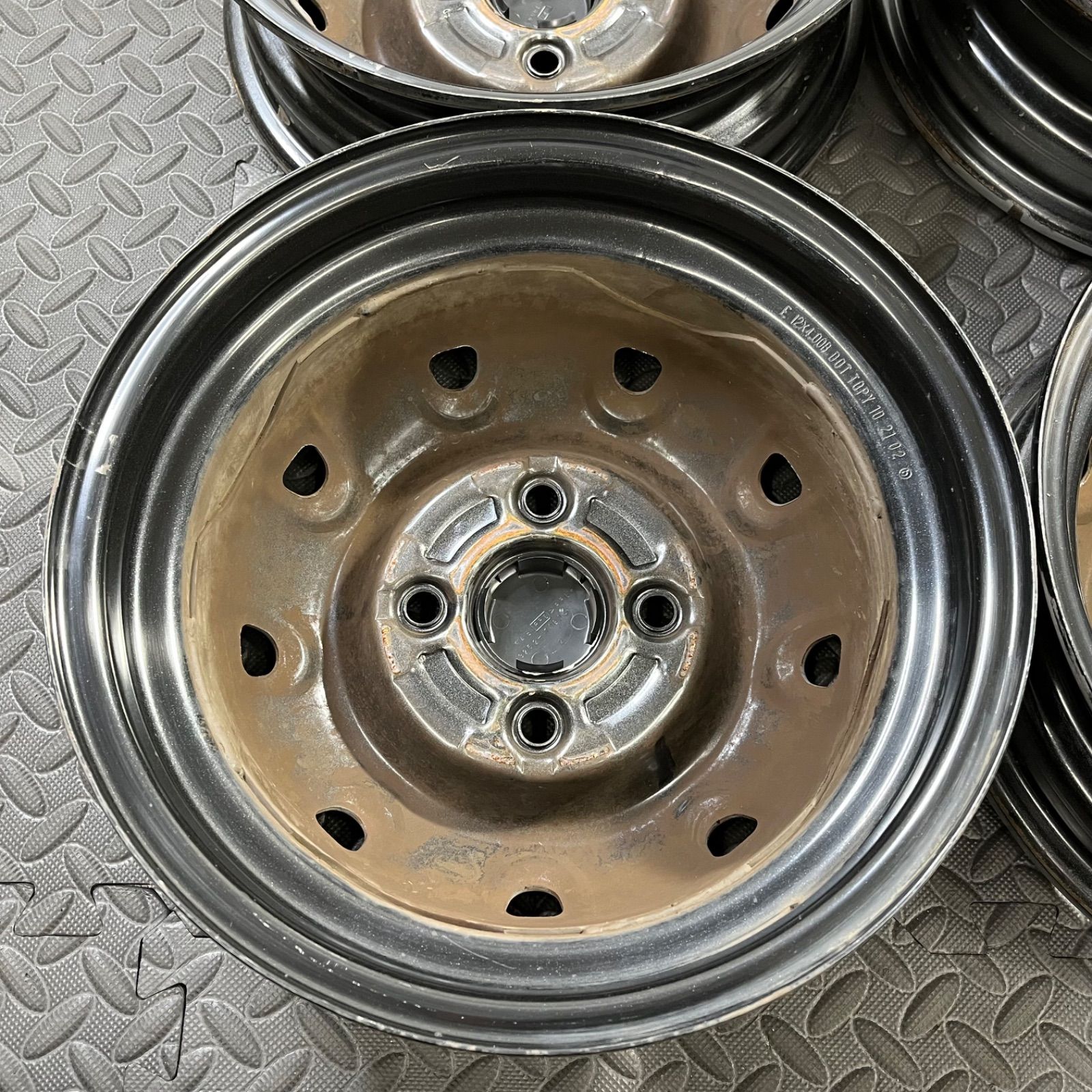 スズキ キャリィ エブリィ DA52T DA52V 純正スチールホイール 12×4J+45