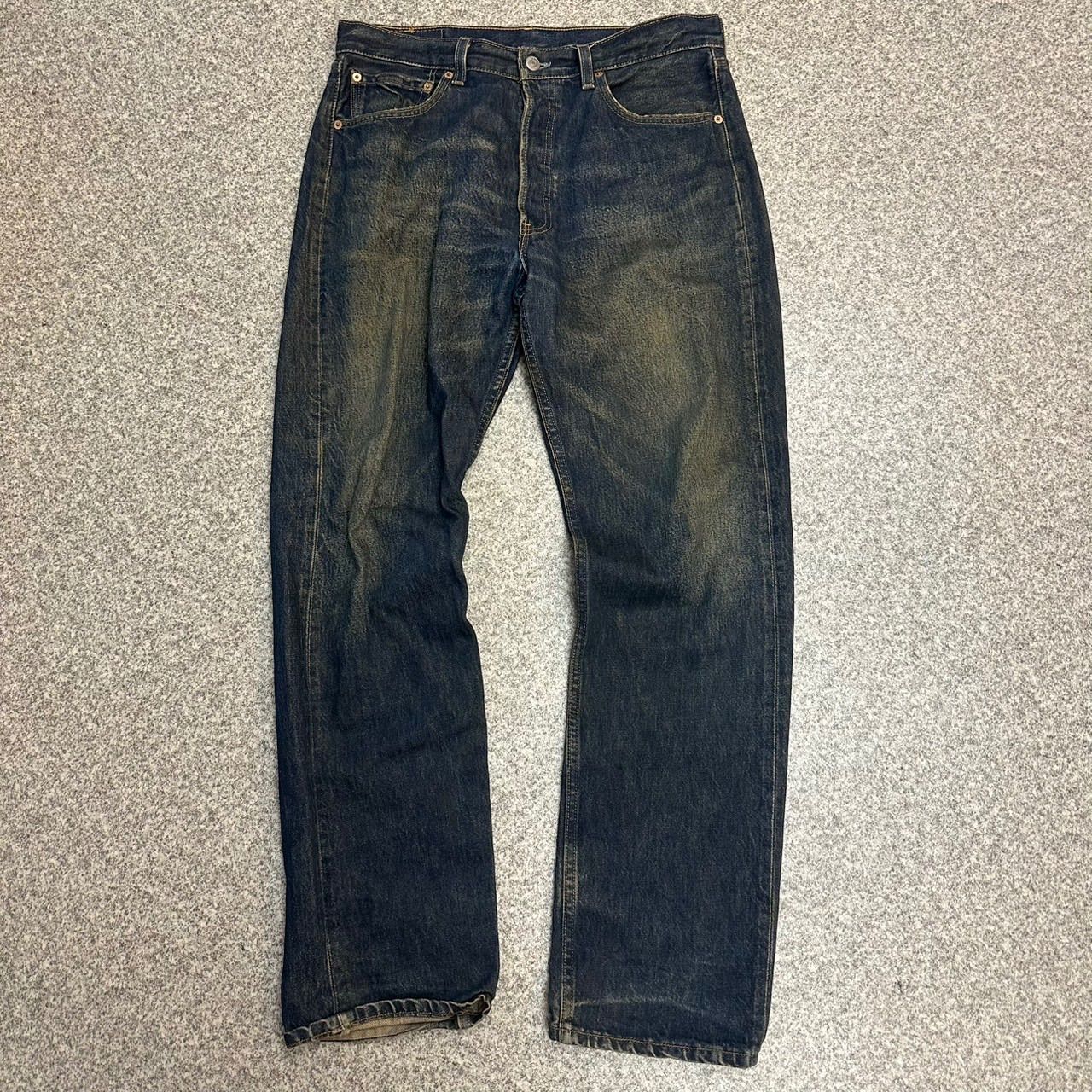 リーバイス501ブラックUSAw36L30鬼ヒゲ 鬼ヒゲ】USA Levi